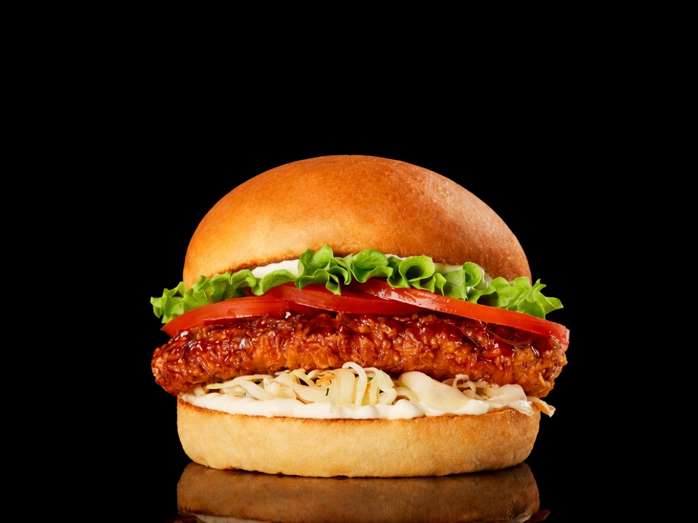 Հավի ստրիպսով բուրգեր